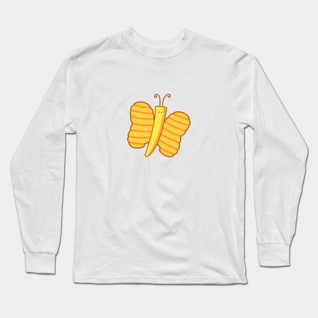 butterflies potato chips Long Sleeve T-Shirt by wordspotrayal